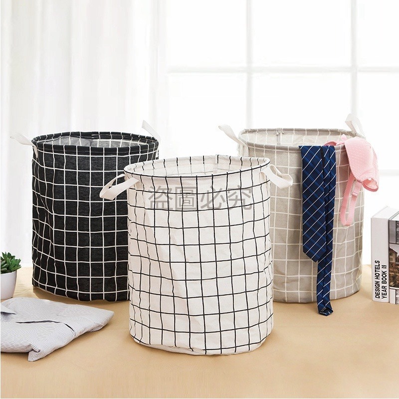 🔥超低價🔥棉麻洗衣籃 棉布圓桶洗衣籃 棉麻收納籃 防水洗衣籃 棉麻收納桶 可折疊籃子 髒衣籃 洗衣籃 洗衣袋 洗衣籃-細節圖8