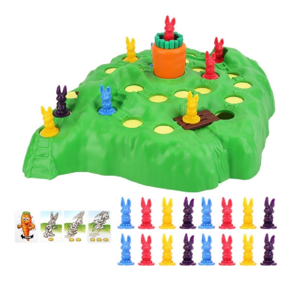 🔥台灣發貨🔥兔子陷阱遊戲 兔子陷阱越野賽 兔子越野賽 兔子陷阱越野賽 兔兔陷阱桌遊 兔兔陷阱 派對遊戲 兔兔陷阱-細節圖2