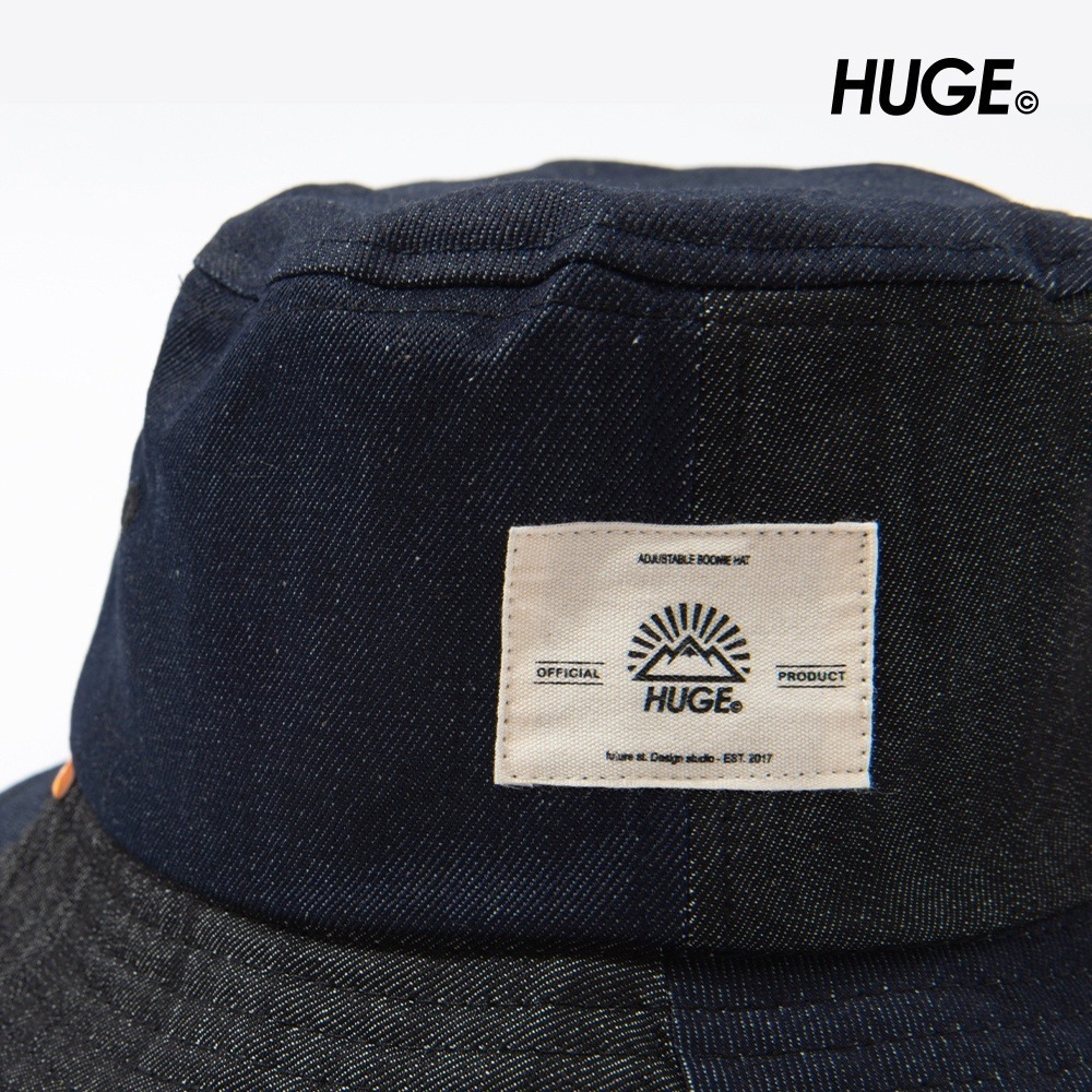 🌟拼接設計🌟撞色拼接漁夫帽 HUGE OUTDOOR HAT 漁夫帽 登山帽 露營帽 圓帽 可拆帽繩 休閒帽 FUS-細節圖5