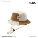 🌟拼接設計🌟撞色拼接漁夫帽 HUGE OUTDOOR HAT 漁夫帽 登山帽 露營帽 圓帽 可拆帽繩 休閒帽 FUS-規格圖9