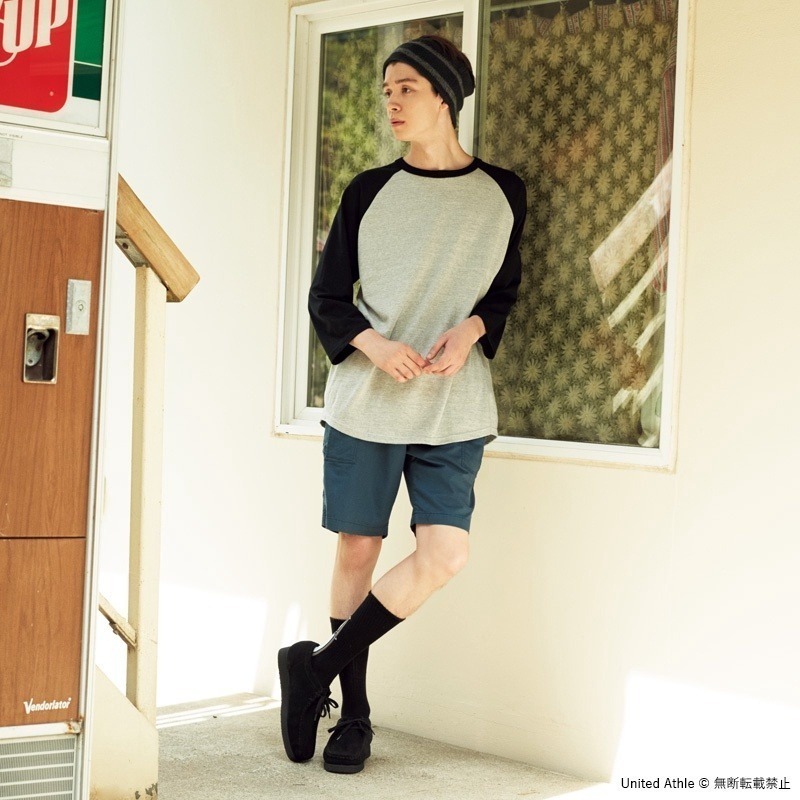 🌟簡約百搭🌟七分袖棒球T United Athle 5.6oz磅數T恤休閒上衣 七分袖T恤棒球T 七分袖上衣 FUS-細節圖5