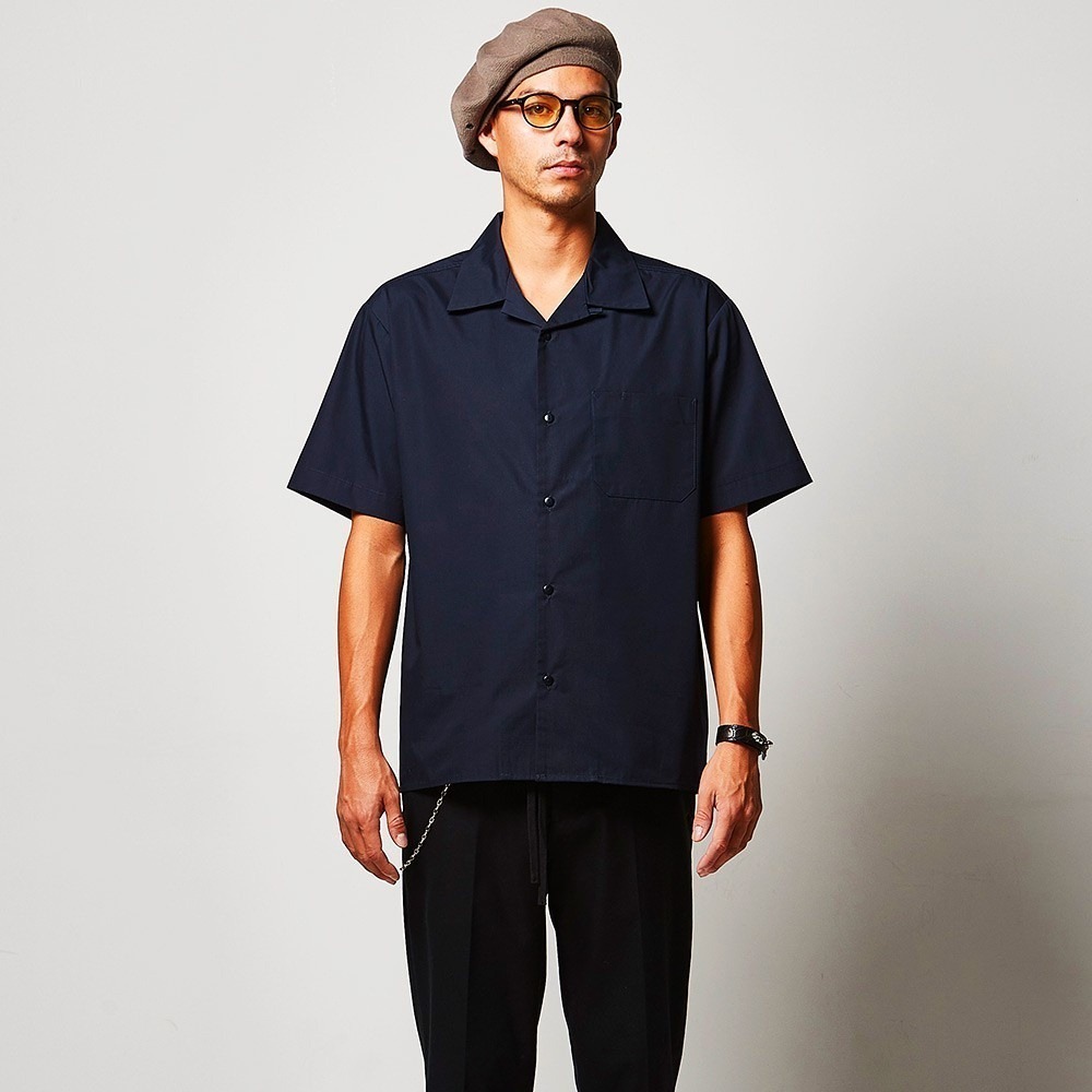 🌟不易起皺🌟古巴領短袖襯衫 United Athle工作襯衫 古巴領開襟襯衫 特殊布襯衫  古巴襯衫 FUS-細節圖6