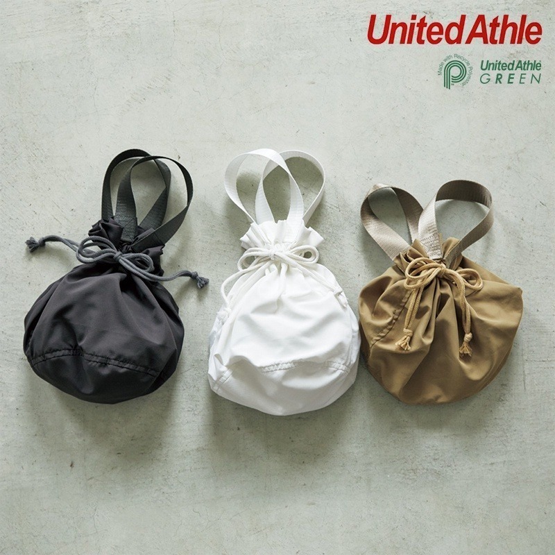 🌟小巧輕便🌟 抽繩小圓桶袋 United Athle 束帶式 小圓桶 抽繩袋 束口袋 束袋 抽繩包 水餃包 抽繩 F-細節圖7