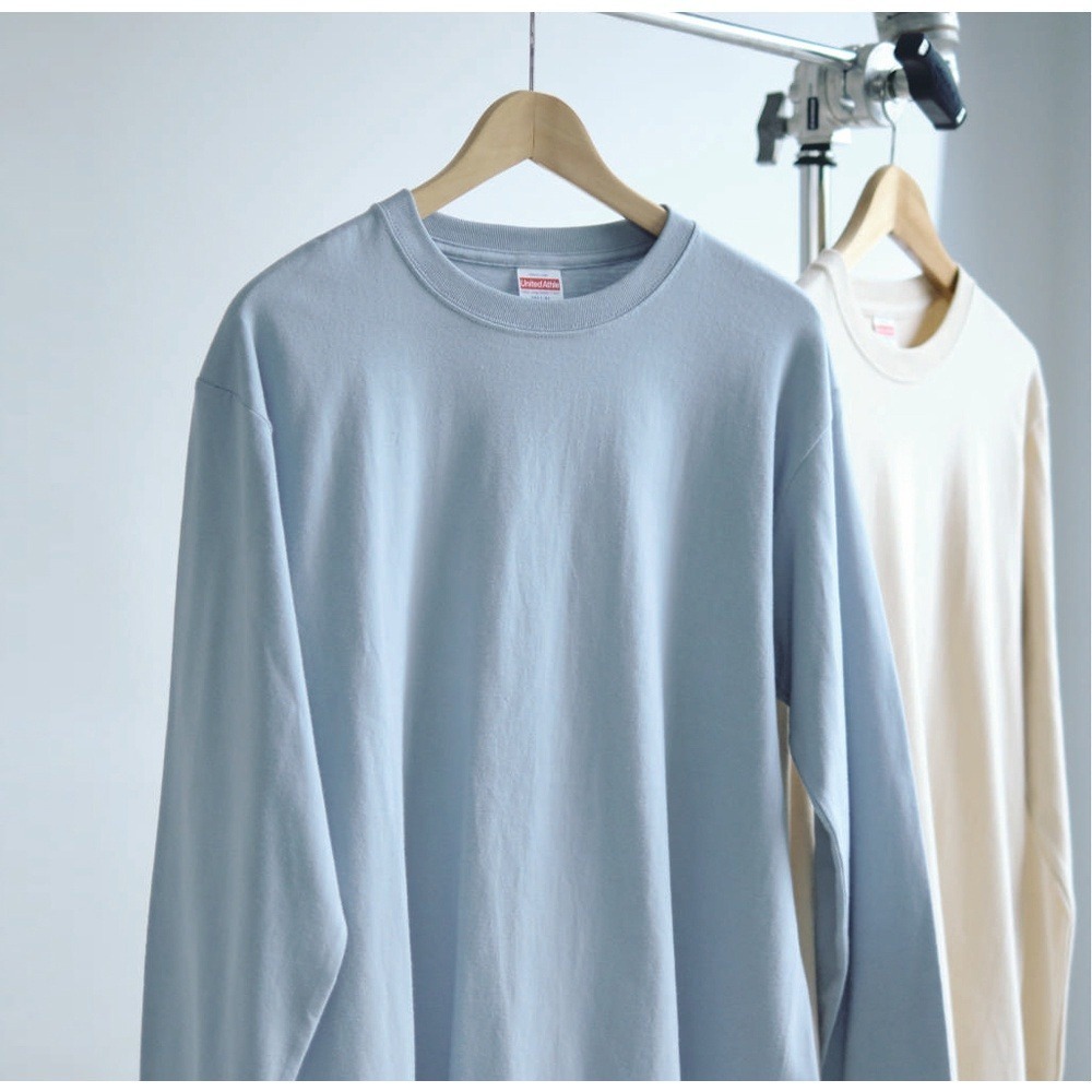🌟後磅材質🌟素面長T United Athle 情侶款長T 長袖素T 素T 重磅T恤 後磅T恤 後磅長T T恤-細節圖6