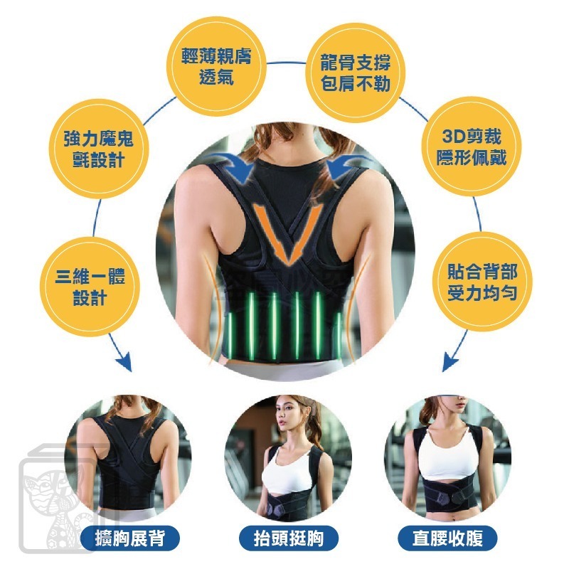 🔥免運 最新升級款🔥 X型防駝背心 防駝背心 駝背帶 挺胸塑腹帶 托胸帶 美型矯正帶 托胸帶 美胸帶 束腰帶 挺胸束-細節圖5