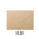 淺棕 1個 復古三角信封