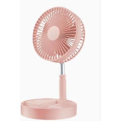 八吋摺疊伸縮風扇 櫻花粉(大電量)