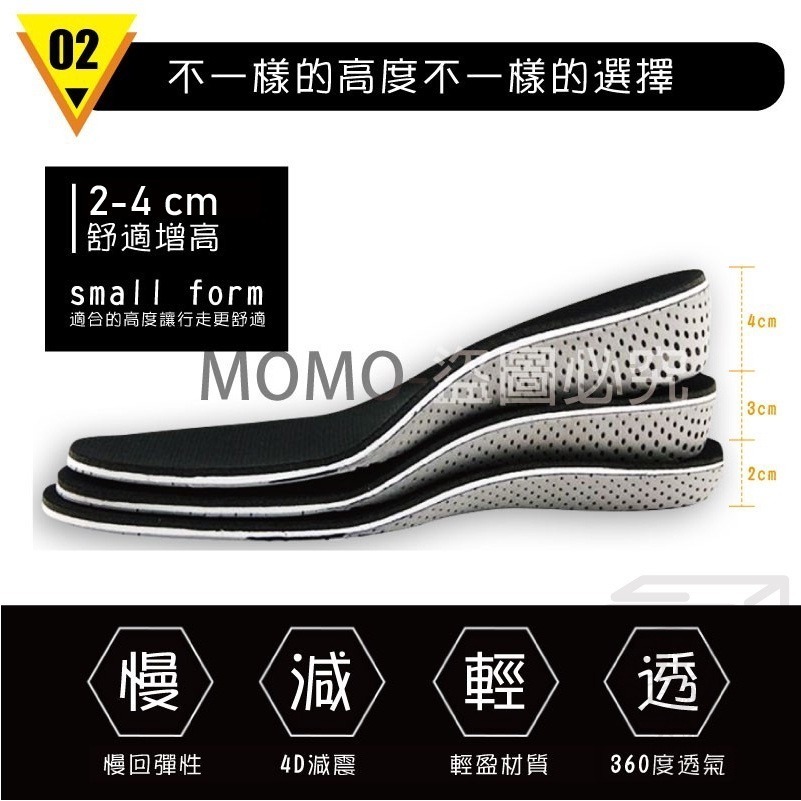 🔥現貨免運 增高鞋墊🔥記憶眠增高墊 墊高 隱形增高鞋墊 可裁剪記憶鞋墊 後跟墊 4D增高墊 彈性鞋墊 減震鞋墊-細節圖4
