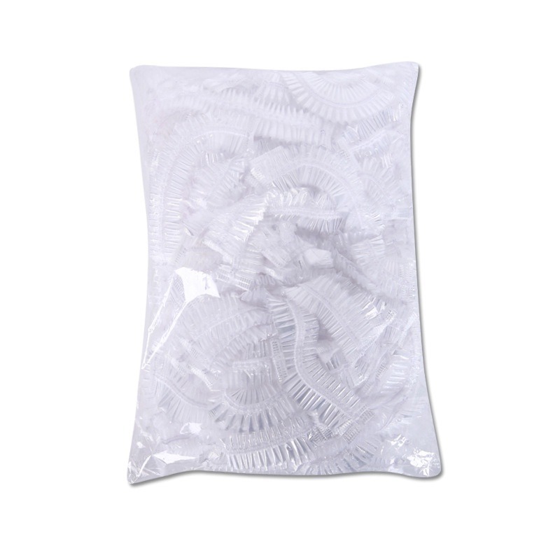 🔥出遊便攜🔥一次性浴帽 拋棄式浴帽防水透明浴帽 洗澡浴帽餐飲防護帽 美容美髮帽旅行浴帽 防水防油煙防塵飯店備品-細節圖2