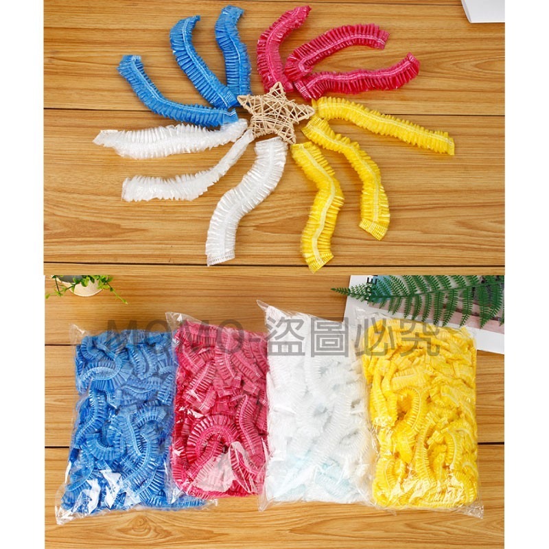 🔥出遊便攜🔥一次性浴帽 拋棄式浴帽防水透明浴帽 洗澡浴帽餐飲防護帽 美容美髮帽旅行浴帽 防水防油煙防塵飯店備品-細節圖8