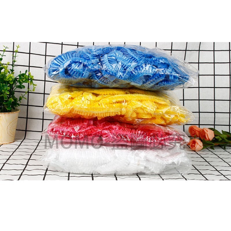 🔥出遊便攜🔥一次性浴帽 拋棄式浴帽防水透明浴帽 洗澡浴帽餐飲防護帽 美容美髮帽旅行浴帽 防水防油煙防塵飯店備品-細節圖9