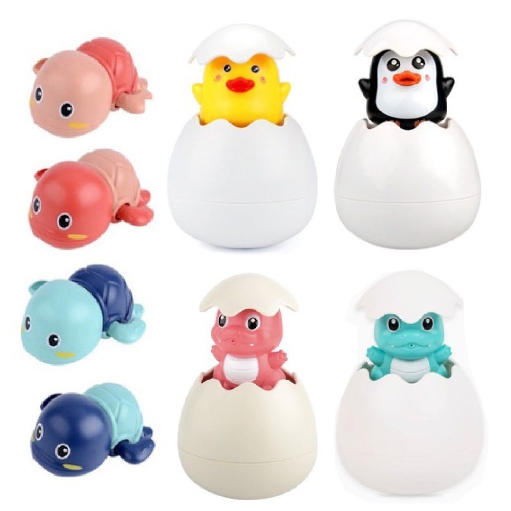 🔥台灣現貨🔥寶寶洗澡玩具 幼兒洗澡玩具 浴室噴水玩具 漂浮噴水蛋 小鴨小烏龜恐龍玩具 漂浮玩具 戲水花灑玩具-細節圖2