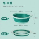 綠色【大號】摺疊矽膠盆