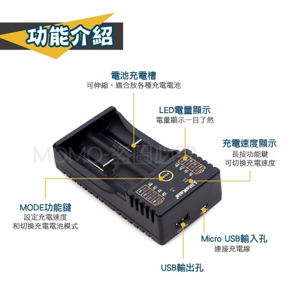 🔥台灣發貨🔥LiitoKala鋰電池充電器 單槽/雙槽/四槽 電池充電 智能充電器 萬能充電器 電池充電器 多功能充-細節圖8