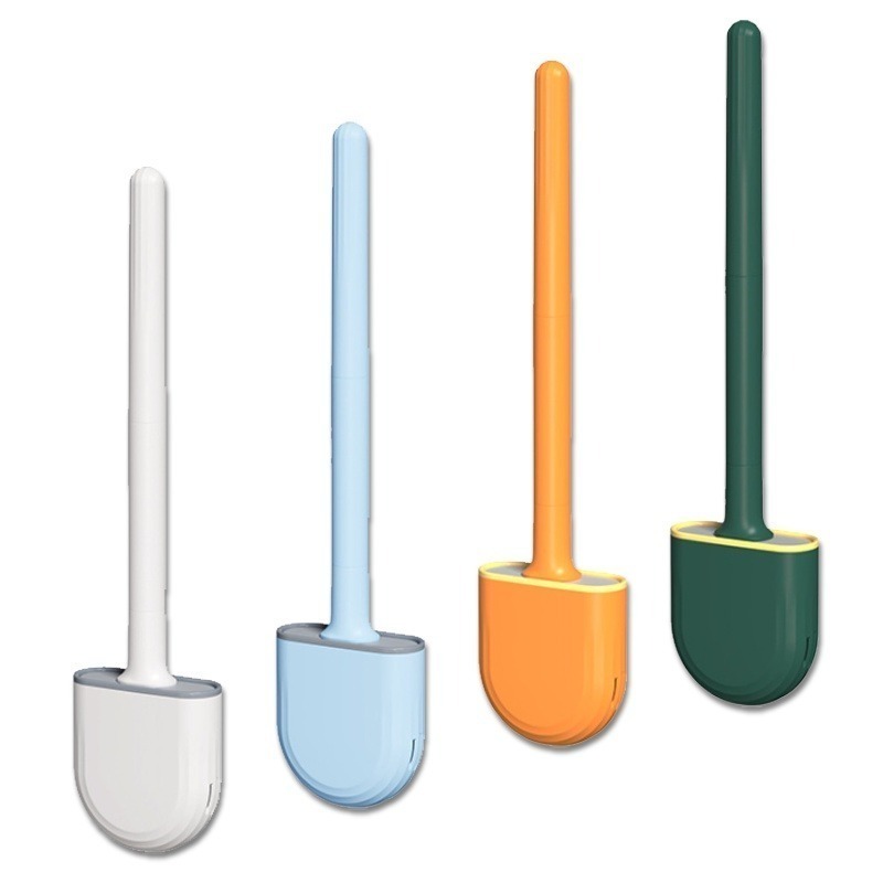 🔥台灣現貨🔥掛壁式矽膠馬桶刷 軟式馬桶刷 軟膠馬桶刷清潔刷 廁所清潔浴廁 壁掛式刷子 馬桶刷 潔廁刷  矽膠馬桶刷-細節圖2