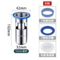 🔥台灣發貨🔥防臭地漏芯 304不鏽鋼防臭地漏 防蟑螂排水孔蓋 下水道防臭器 廁所防蟲地漏內芯 落水頭 地漏蓋 防臭-規格圖9