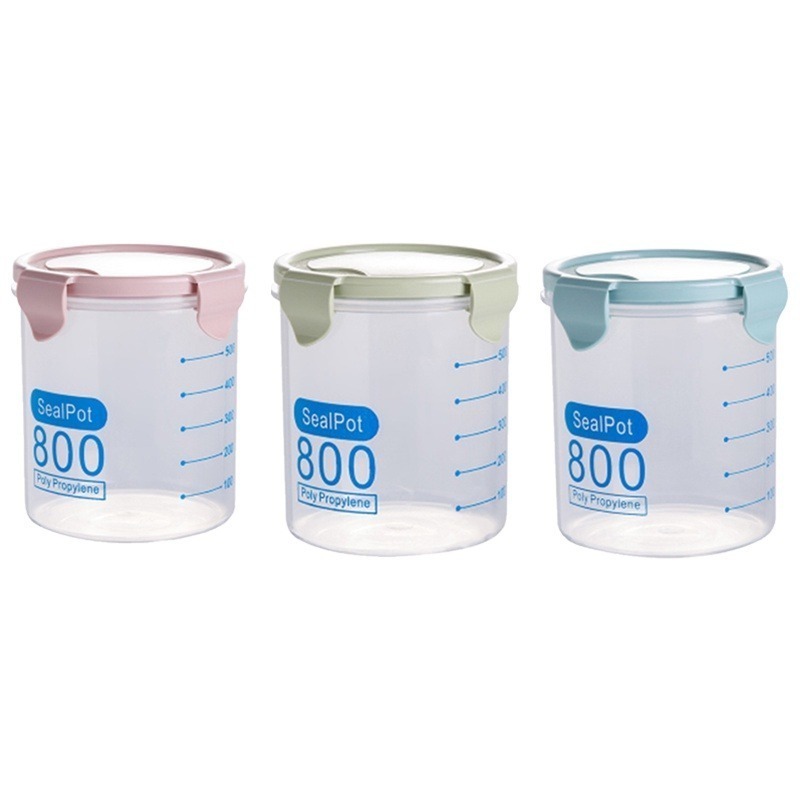 🔥台灣出貨🔥廚房儲物罐 食品保鮮密封罐 雜糧收納罐 透明密封罐 廚房保鮮罐 冰箱保鮮盒 密封罐 保鮮盒 儲物盒-細節圖2