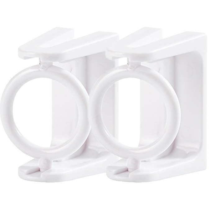 🔥台灣出貨🔥免打孔圓環掛鉤 可轉向掛勾 浴室掛鉤圓桿 防偷窺 浴室毛巾桿掛環 旋轉掛勾 廁所伸縮桿掛環 窗簾掛環-細節圖2