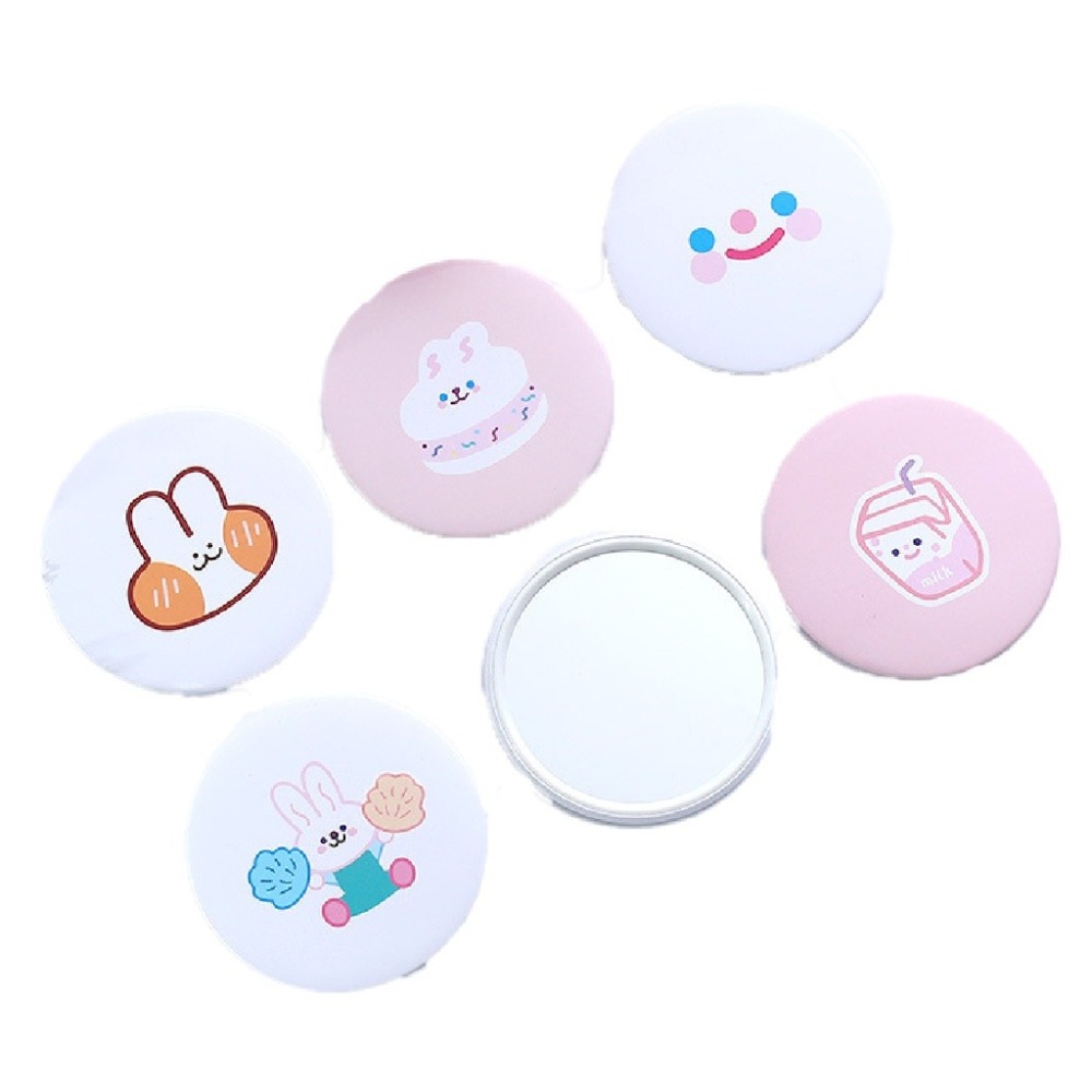 🔥台灣發貨🔥便攜小圓鏡 隨身化妝小鏡子 迷你便攜 可愛卡通小鏡子 迷你化妝鏡 小巧可愛 化妝鏡子 補妝鏡 小鏡子-細節圖2