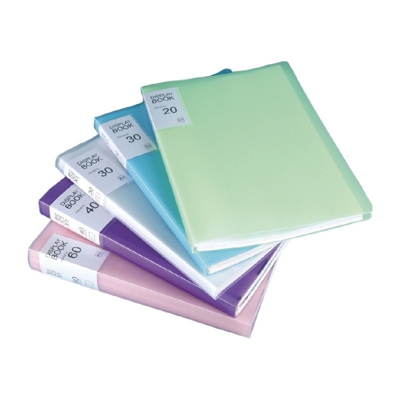 🔥台灣發貨🔥A4文件資料夾 A4資料簿 A4文件夾 插頁式辦公檔案夾 A4資料夾  資料本 透明內頁袋 辦公室-細節圖2