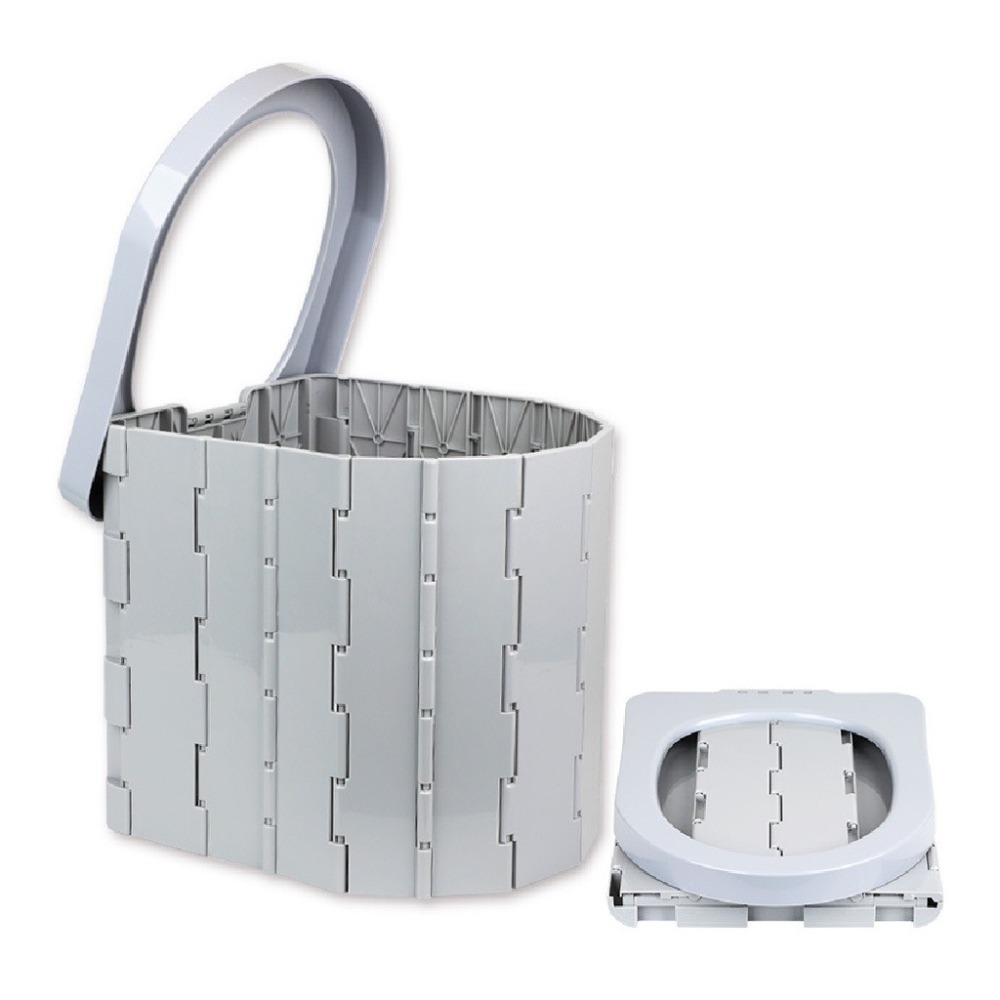 🔥加大版🔥帶蓋摺疊馬桶 摺疊馬桶 車載馬桶 摺疊露營馬桶 移動馬桶 行動馬桶 坐便器 應急廁所 攜帶式折疊馬桶 移動-細節圖2