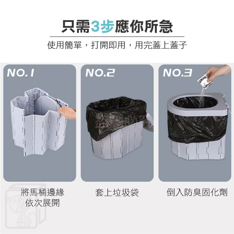 🔥加大版🔥帶蓋摺疊馬桶 摺疊馬桶 車載馬桶 摺疊露營馬桶 移動馬桶 行動馬桶 坐便器 應急廁所 攜帶式折疊馬桶 移動-細節圖4