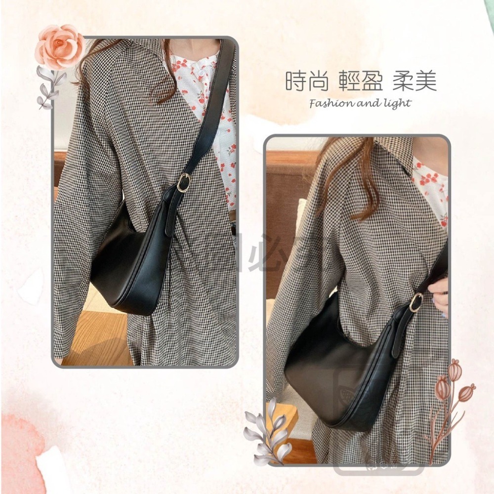 🔥台灣發貨🔥月牙包 單肩包 包包 餃子包 半月包 側背包 側背包女 小包包 肩背包 腋下包 馬鞍包 手機包 包包女-細節圖5