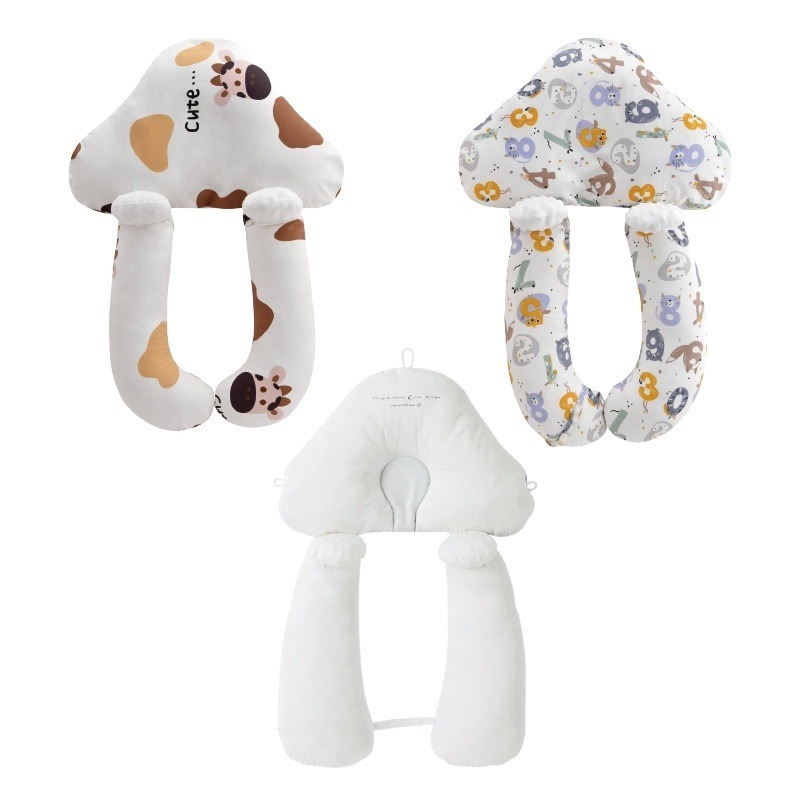 🔥安撫哄睡🔥嬰兒安撫定型枕 嬰兒定型枕 純棉嬰兒枕頭 新生兒枕 寶寶安撫枕 防扁頭枕 新生兒用品 0到3歲通用-細節圖2