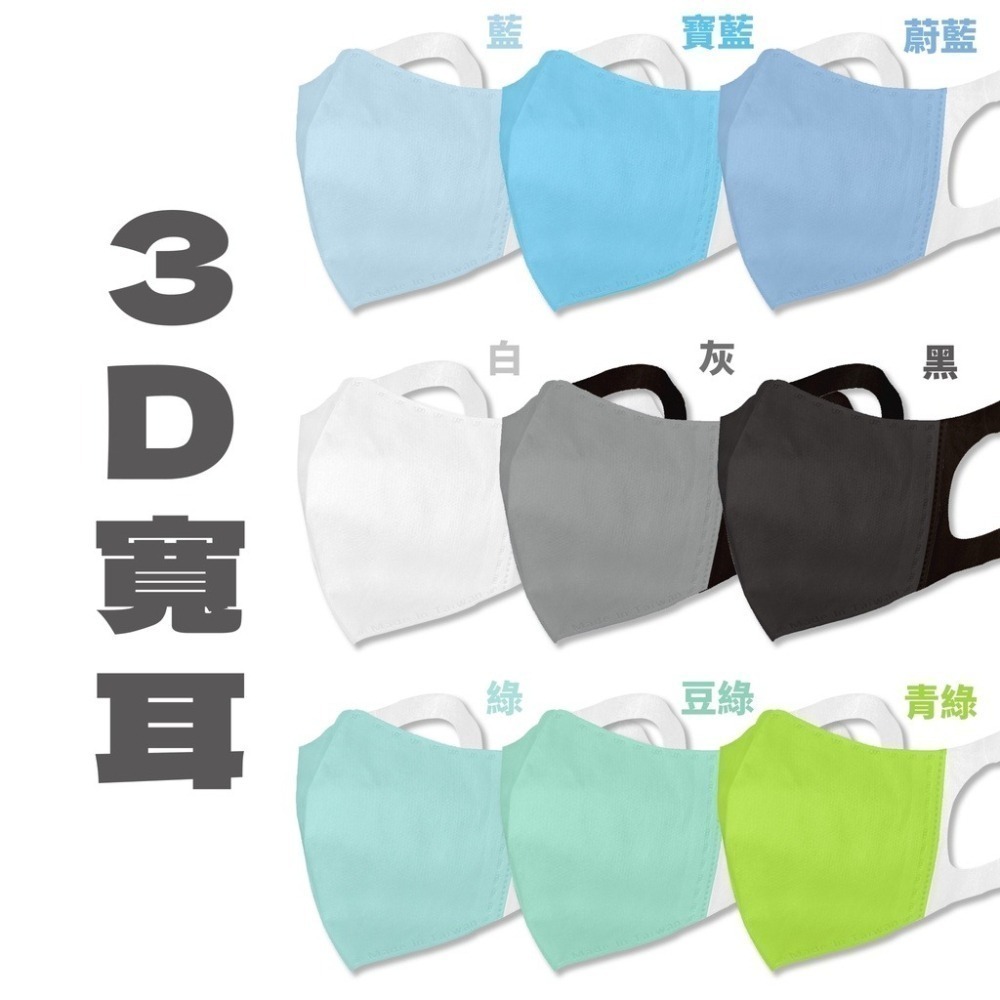 🔥醫療口罩🔥淨新寬耳3D口罩 立體醫療口罩 醫療級口罩 成人醫療口罩 台灣製醫用口罩 寬耳帶口罩 淨新3d口罩 寬耳-細節圖6