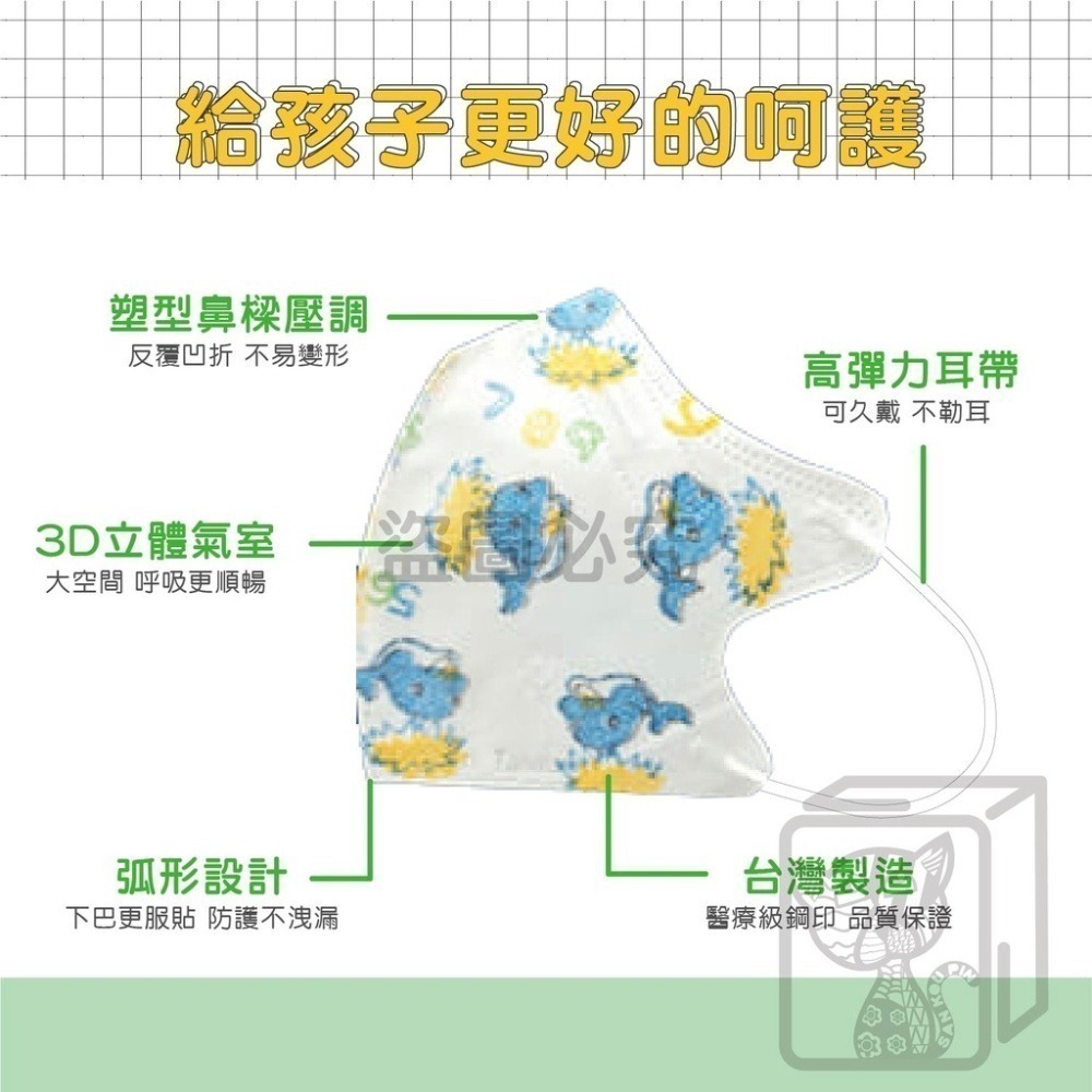 ⭐淨新⭐超幼幼細耳帶⭐超立體口罩 醫療口罩 兒童超立體口罩 3D立體口罩 醫用口罩 兒童口罩 兒童口罩 小朋友口罩-細節圖4