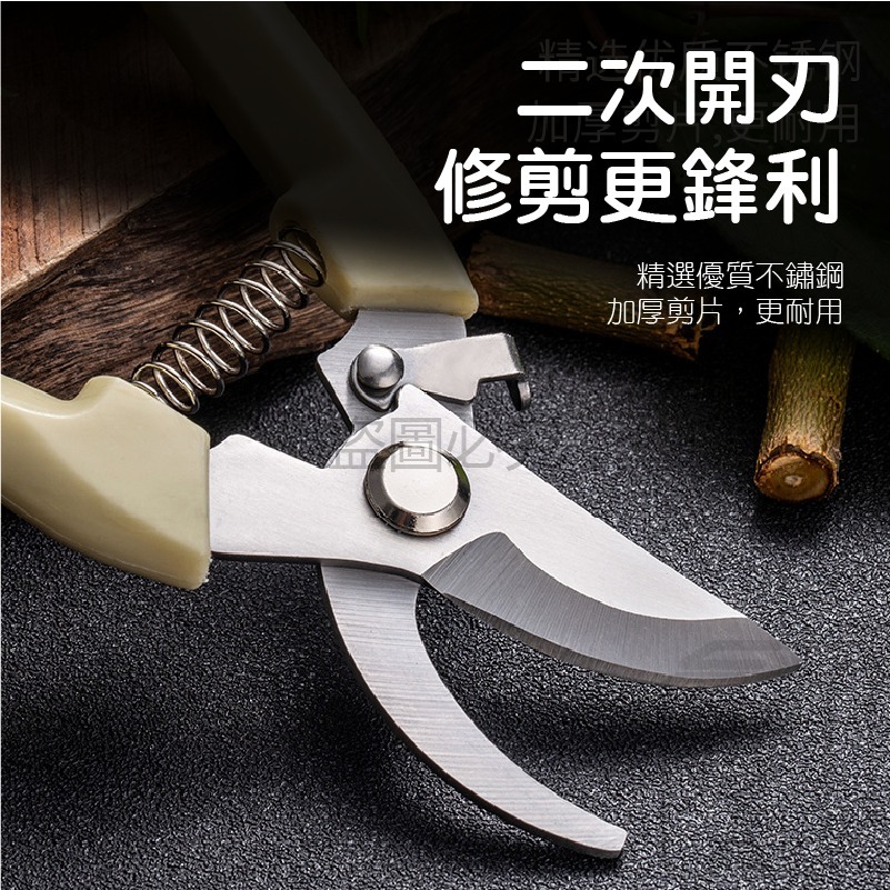 現貨🔥修剪小能手🔥盆栽修飾 園藝剪刀 樹枝修剪 花園剪刀 樹枝花枝修剪 盆栽修剪 剪刀 花園剪 直剪彎剪 園藝剪-細節圖6