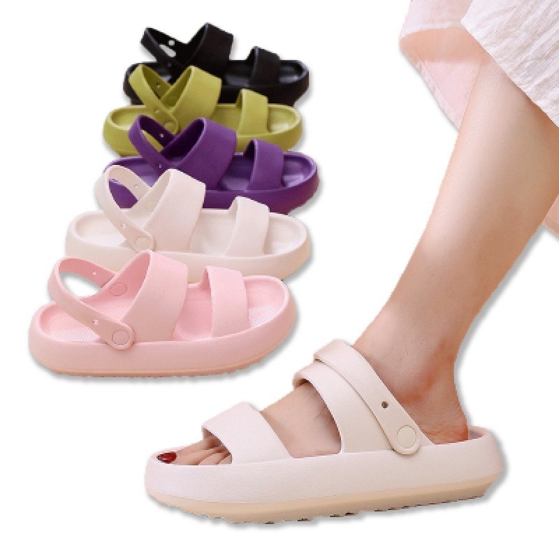 🔥4CM厚底🔥厚底涼拖鞋 超厚底涼鞋 防滑涼鞋 防水防滑 高彈力厚底拖鞋 防水拖鞋 防滑涼鞋 男女涼拖鞋 涼鞋 室內-細節圖2