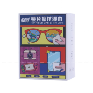 (倩揮)鏡片擦拭濕巾｜100入｜一盒