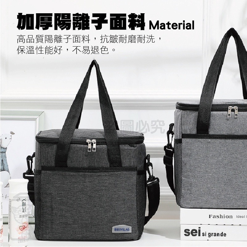 🔥711超低價🔥加厚野餐保溫包 保溫保冷袋 便當袋 收納袋 露營野餐 露營包 環保袋 飲料袋 食材保鮮 飯菜保溫-細節圖5