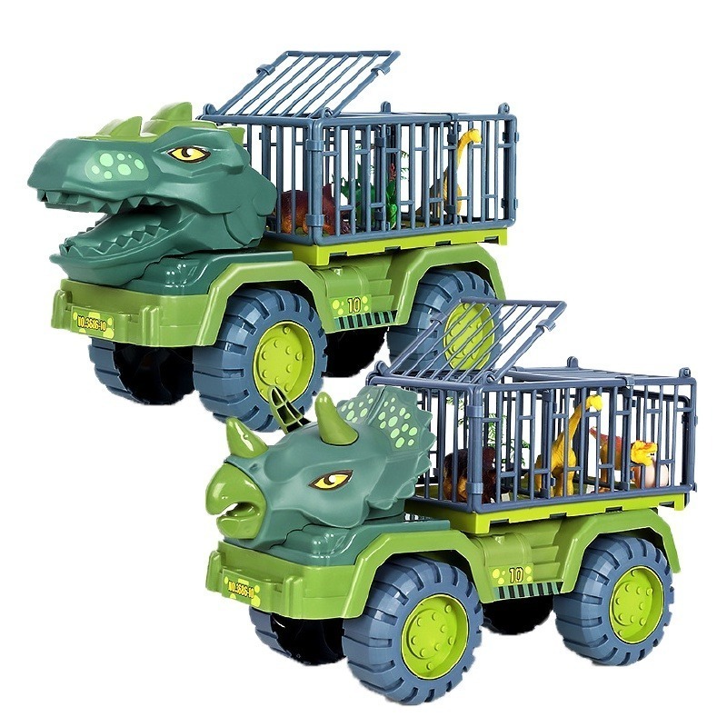 🦖恐龍來襲🦖恐龍運輸車 超大恐龍運輸車 霸王龍 三角龍 恐龍貨車 恐龍車玩具 兒童玩具 生日禮物 恐龍玩具 玩具車-細節圖2