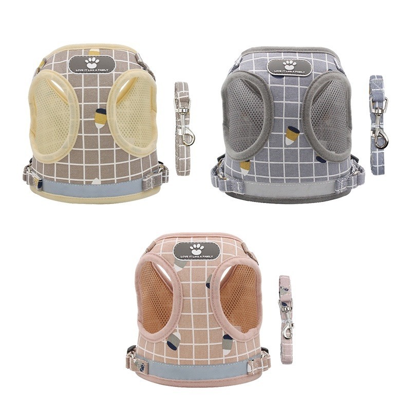 ✨舒適網布✨寵物胸背帶 小型犬胸背帶 貓咪胸背帶 小狗胸背帶 牽引繩 防掙脫 寵物透氣胸背帶 胸背 外出牽繩 寵物用品-細節圖2