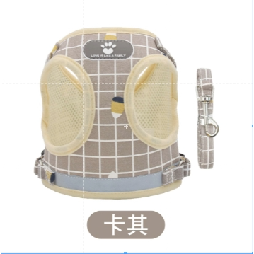 卡其 寵物背帶,XS