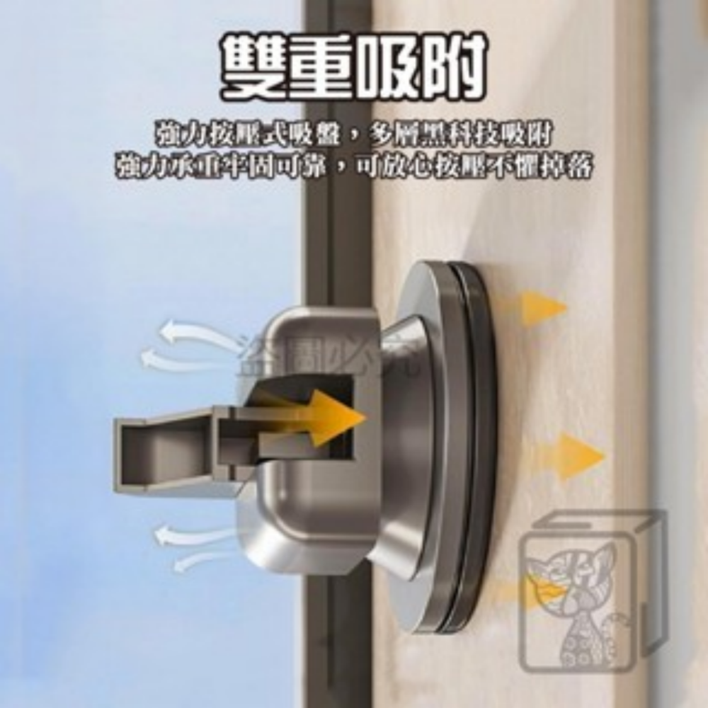🔥雙重吸附🔥太空鋁吸盤置物架 免打孔置物架 吸盤置物架 無痕置物架 浴室 廁所三角架 四方架 四方置物架 轉角置物-細節圖5