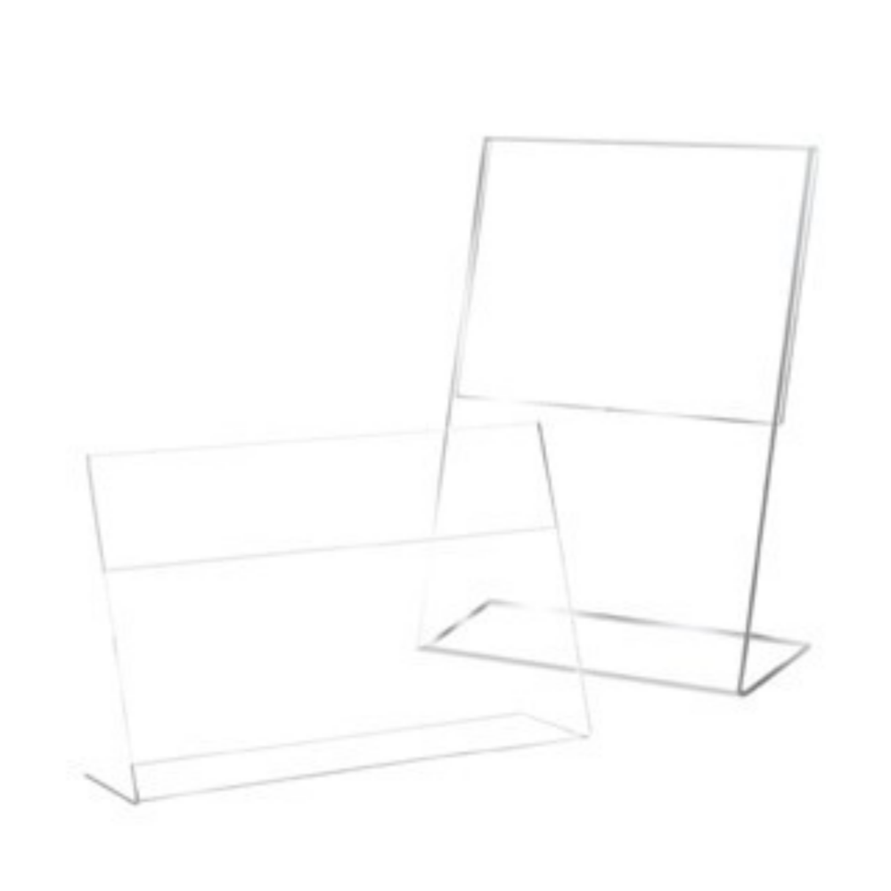 🔥高清透明🔥壓克力展示牌  A4 A5 A6 L型展示架 桌面立牌 菜單牌 廣告價格 周邊展示架 L判展示牌 標簽-細節圖2