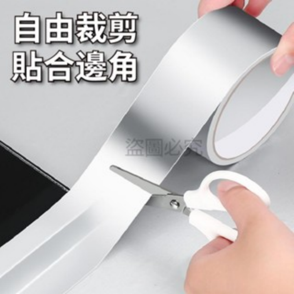 🔥防油阻燃🔥廚房鋁箔膠帶 鋁箔美縫貼 防霉膠帶 隔熱膠帶 鋁箔密封條 耐高溫膠帶 撕不破鋁箔膠帶 廚房  防水膠帶-細節圖8