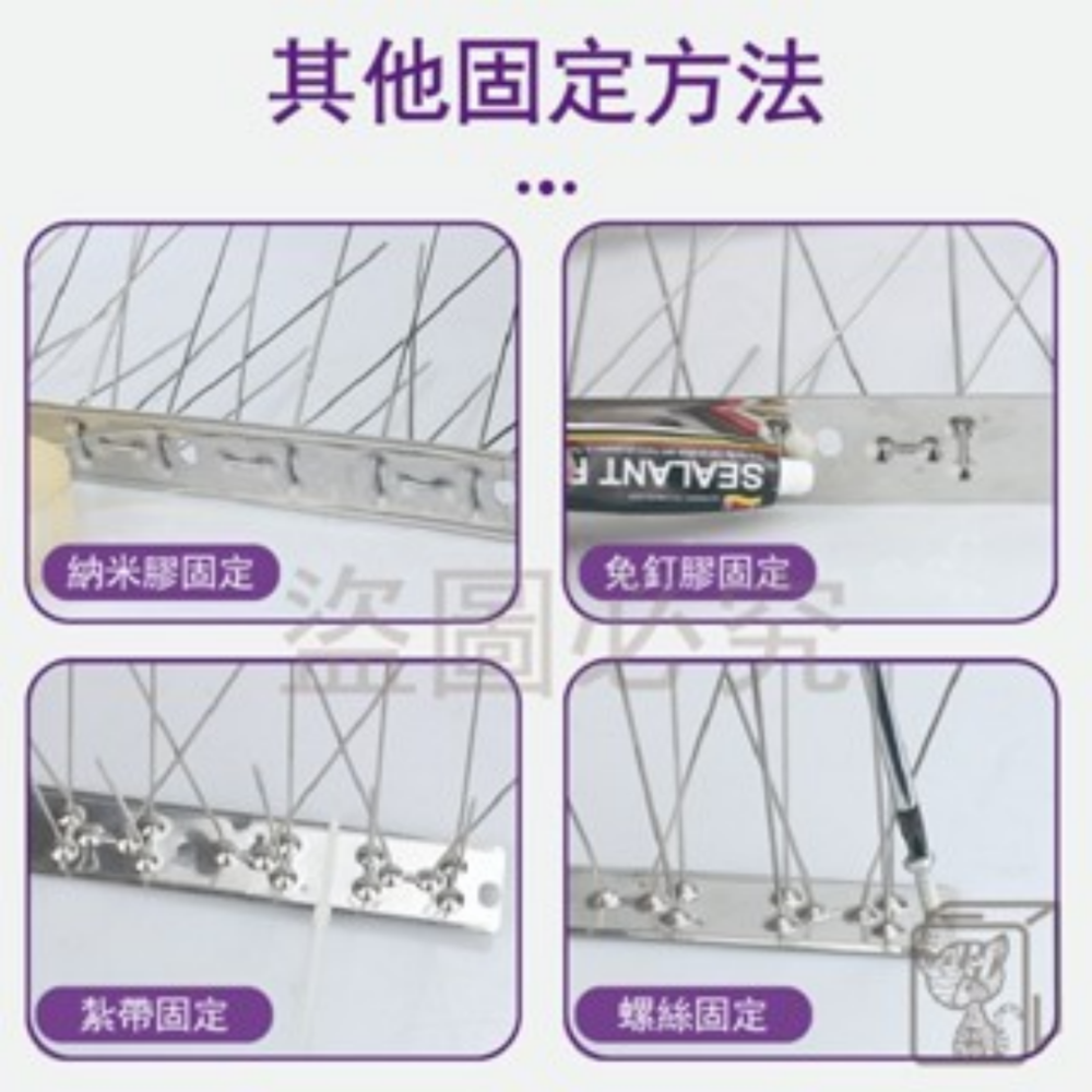 🔥堅固耐用🔥不鏽鋼防鳥刺 不鏽鋼驅鳥刺 防鳥刺 驅鳥刺 趕鳥刺 防貓 驅鳥神器 防鴿子 防麻雀 驅鼠 304不鏽鋼-細節圖7