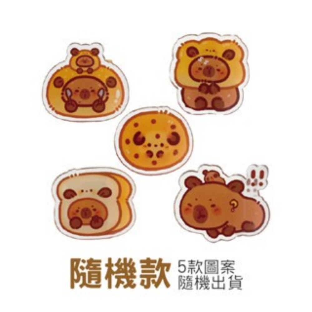 🔥雙面圖案🔥卡皮巴拉PP夾 水豚便籤夾 便條夾 小夾子 卡通封口夾 固定夾 水豚 卡皮巴拉 資料夾 裝飾夾 封口夾-規格圖7