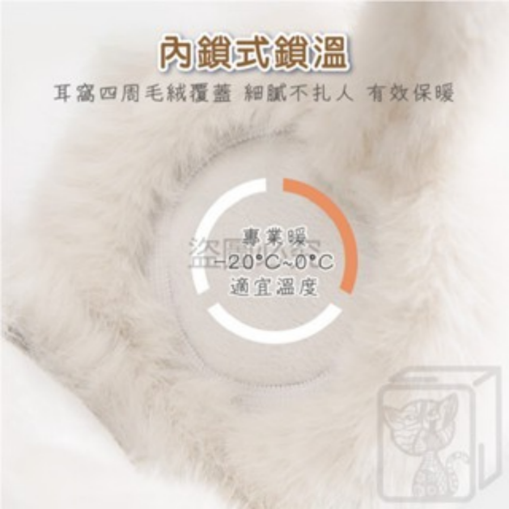 🔥秋冬防寒🔥絨毛保暖耳罩 冬季耳罩 冬季保暖 防寒防凍耳罩 保暖耳套 防凍防寒毛絨耳罩 可摺叠耳罩-細節圖5