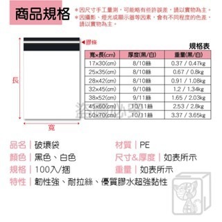 🔥大尺寸賣場🔥破壞袋 網拍必備 100枚入 包裝袋 物流袋 便利袋 PE快遞袋 包貨袋 寄件袋 網拍袋 自黏袋-細節圖4