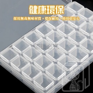 🔥28格收納🔥透明飾品收納盒 可拆分裝盒 多格收納盒 小物收納 珠子收納盒 透明首飾盒 藥品盒 美甲材料盒-細節圖8