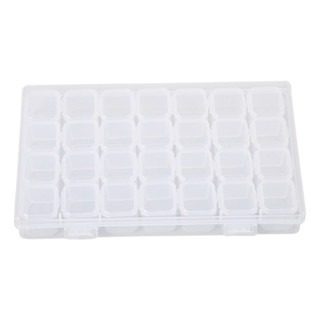 🔥28格收納🔥透明飾品收納盒 可拆分裝盒 多格收納盒 小物收納 珠子收納盒 透明首飾盒 藥品盒 美甲材料盒-規格圖8
