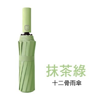 抹茶綠 十二骨商務雨傘