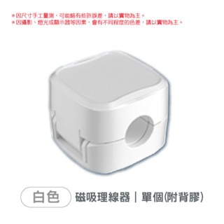 白色｜磁吸理線器(單個)