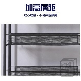 🔥附掛鉤🔥網籃小推車置物架 網籃置物推車 落地推車 收納架 置物架 收納推車 多功能置物架 家用小推車 廚房置物架-細節圖3