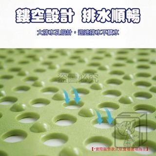 🔥防滑不積水🔥浴室防滑地墊 鏤空防滑地墊 按摩式止滑地墊 按摩地墊 淋浴墊 吸盤式地墊 腳踏墊 浴室止滑墊 地墊-細節圖9